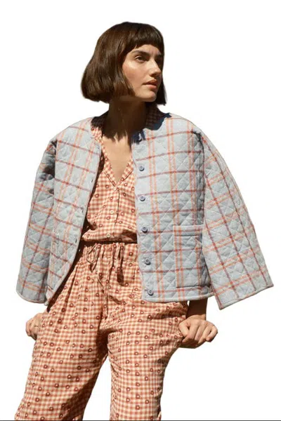 Ace & Jig Amara Quilted And Reversible Cardi Jacket In Gray