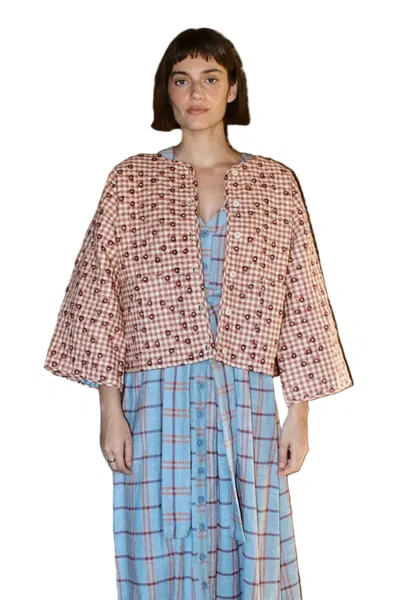 Ace & Jig Amara Quilted And Reversible Cardi Jacket In Pink