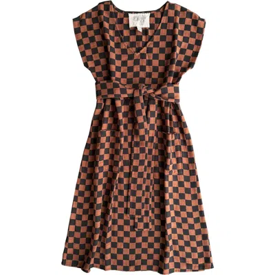 Ace & Jig Antoine V-neck Pocket Dress In Brown