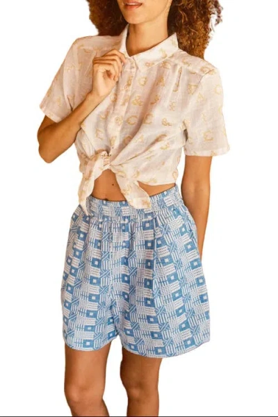 Ace & Jig Bailey Patch Pocket Pull-on Short In Blue