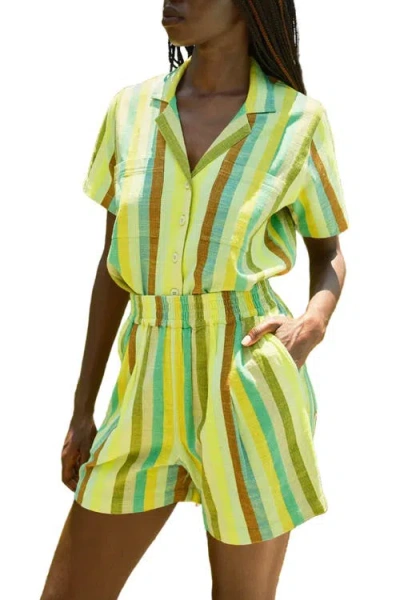 Ace & Jig Bailey Patch Pocket Pull-on Short In Green