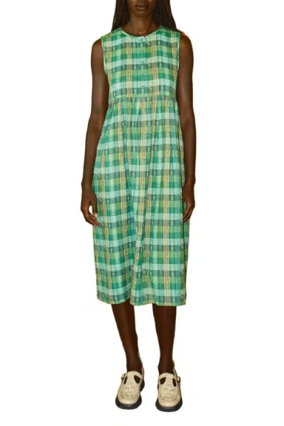 Ace & Jig Cliff Empire Waist Sleeveless Midi Dress In Green