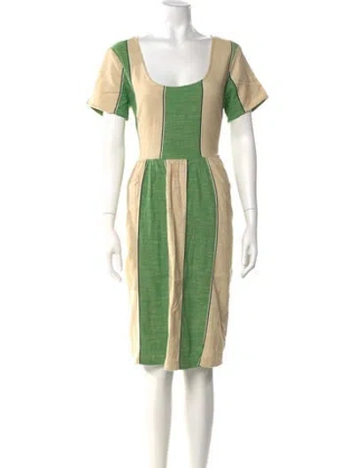 Pre-owned Ace & Jig Colorblock Pattern Knee-length Dress In Multi