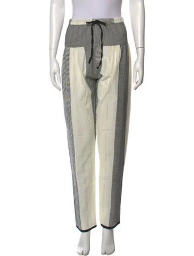 Pre-owned Ace & Jig Colorblock Pattern Straight Leg Pants In Multi