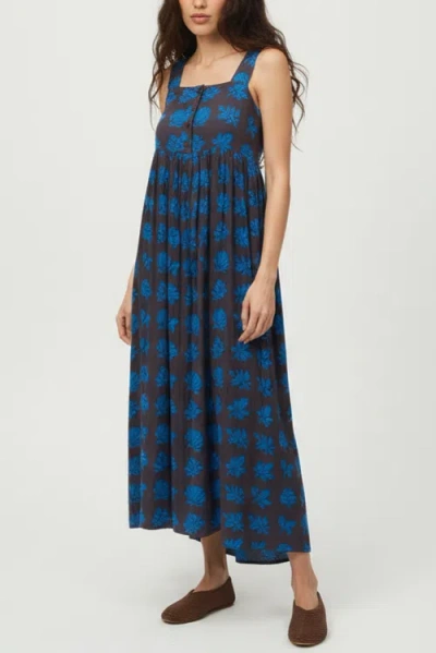 Ace & Jig Gabby Button-up Ankle Length Dress In Blue