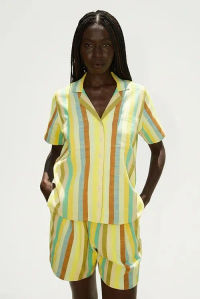 Ace & Jig Holden Button-up Patch Pocket Shirt In Green