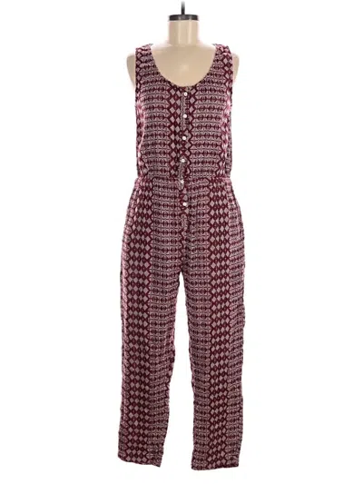 Pre-owned Ace & Jig Jumpsuit In Burgundy