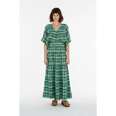Ace & Jig Mojave Tiered Maxi Skirt In Green