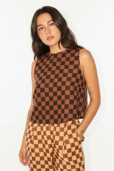 Ace & Jig Nola Reversible A-line Tank Top In Brown