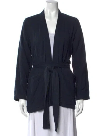 Pre-owned Ace & Jig Open Front Sweater In Blue