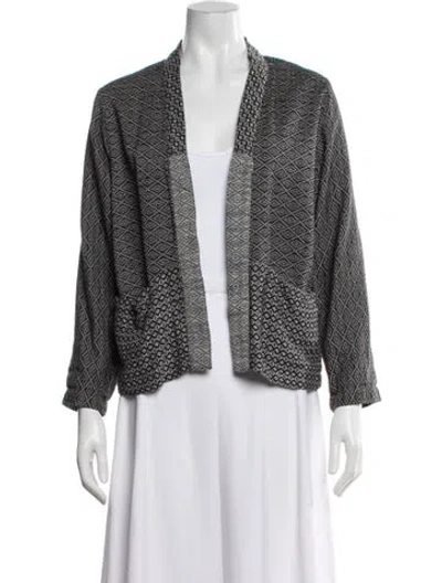 Pre-owned Ace & Jig Patterned Jacket In Gray