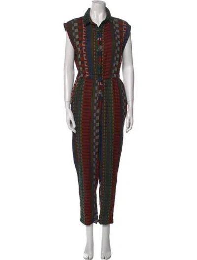 Pre-owned Ace & Jig Patterned Jumpsuit In Black