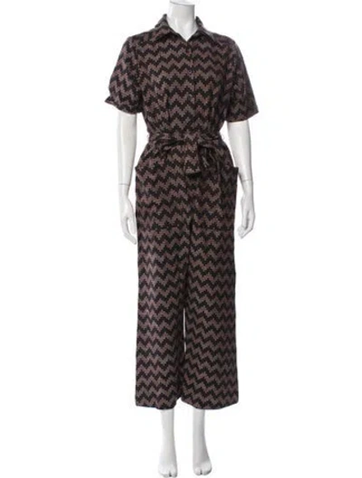Pre-owned Ace & Jig Patterned Jumpsuit In Brown