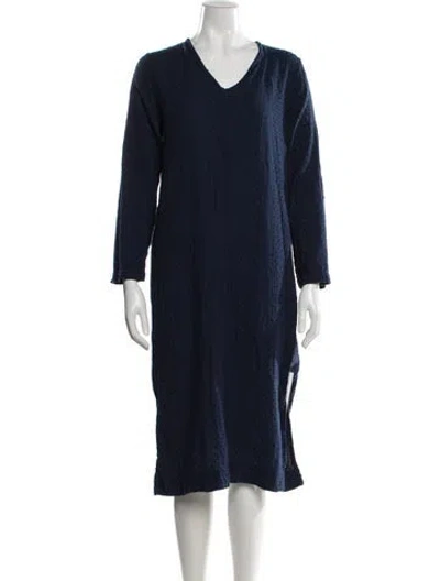 Pre-owned Ace & Jig Patterned Midi Length Dress In Blue