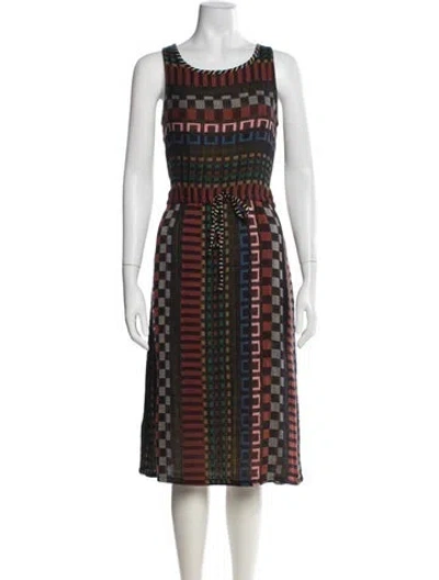 Pre-owned Ace & Jig Patterned Midi Length Dress In Multi