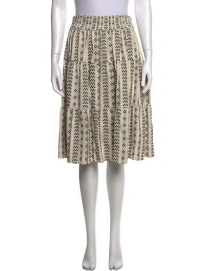 Pre-owned Ace & Jig Patterned Midi Length Skirt In Neutrals