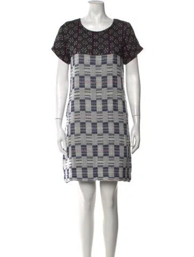 Pre-owned Ace & Jig Patterned Mini Dress In Blue