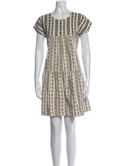Pre-owned Ace & Jig Patterned Mini Dress In Neutral