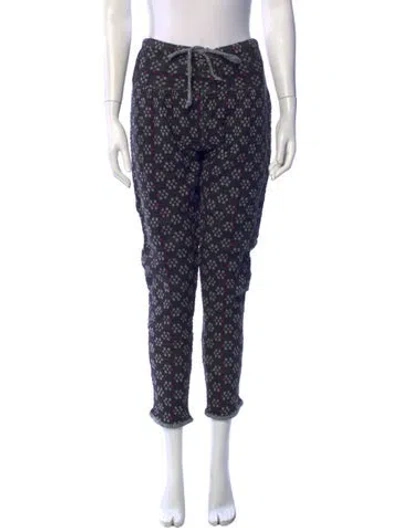 Pre-owned Ace & Jig Patterned Straight Leg Pants In Blue