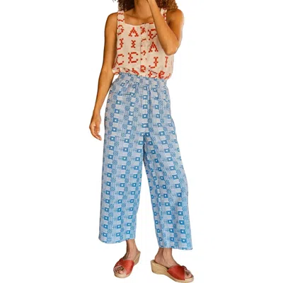 Ace & Jig Paul Pull-on Straight Leg Patch Pocket Pants In Blue