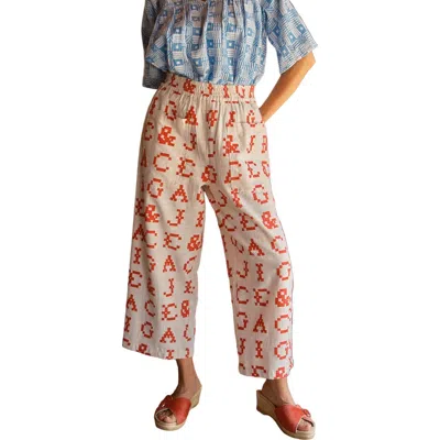 Ace & Jig Paul Pull-on Straight Leg Patch Pocket Pants In White