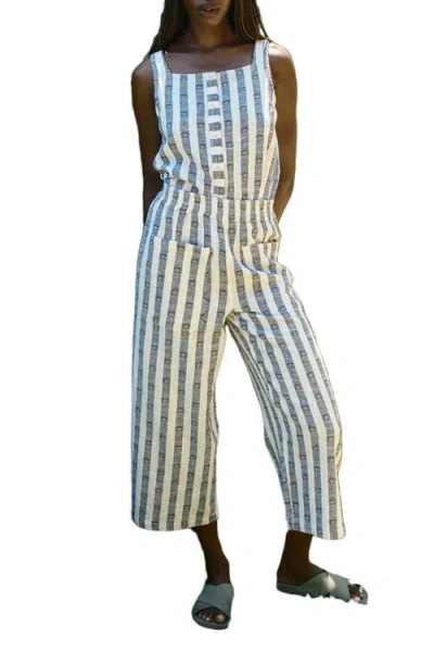 Ace & Jig Paul Pull-on Straight Leg Patch Pocket Pants In White