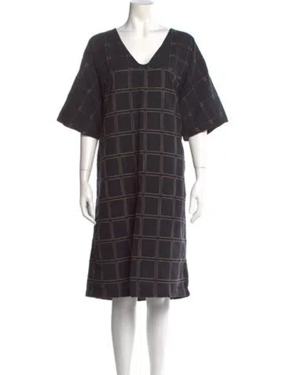 Pre-owned Ace & Jig Plaid Print Midi Length Dress In Multi