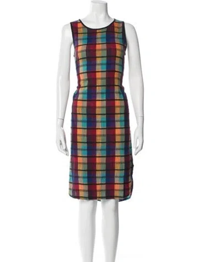 Pre-owned Ace & Jig Plaid Print Midi Length Dress In Multi