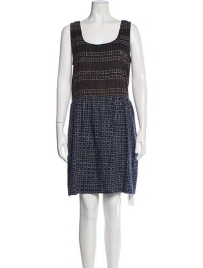 Pre-owned Ace & Jig Plaid Print Mini Dress In Black