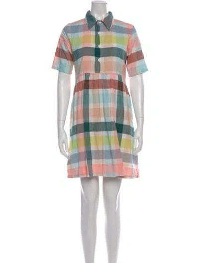 Pre-owned Ace & Jig Plaid Print Mini Dress In Multi