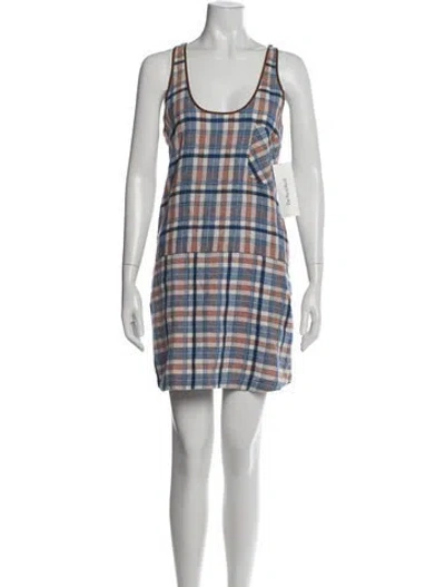 Pre-owned Ace & Jig Plaid Print Mini Dress In Multicolor