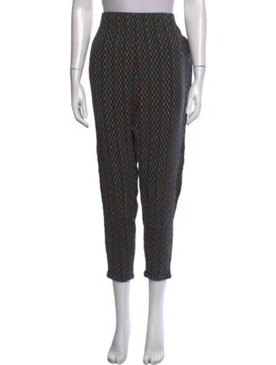 Pre-owned Ace & Jig Plaid Print Straight Leg Pants In Multicolor