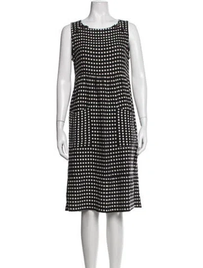 Pre-owned Ace & Jig Polka Dot Print Midi Length Dress In Black