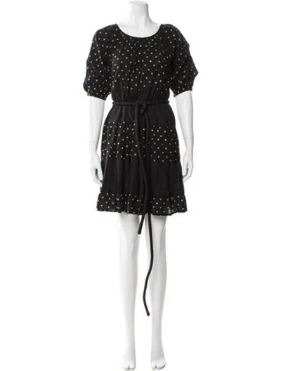 Pre-owned Ace & Jig Polka Dot Print Mini Dress In Black
