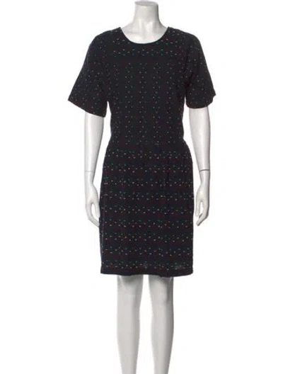 Pre-owned Ace & Jig Printed Knee-length Dress In Black