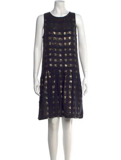 Pre-owned Ace & Jig Printed Knee-length Dress In Blue