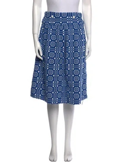 Pre-owned Ace & Jig Printed Knee-length Skirt In Blue