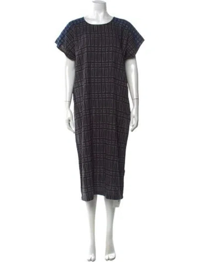 Pre-owned Ace & Jig Printed Long Dress In Black