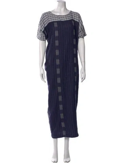 Pre-owned Ace & Jig Printed Long Dress In Blue