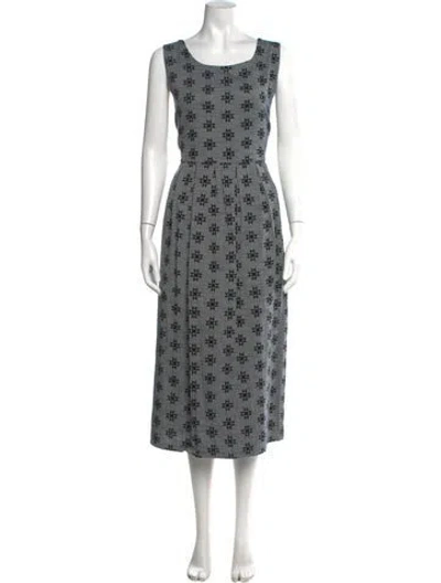 Pre-owned Ace & Jig Printed Long Dress In Blue