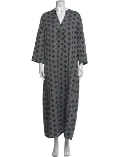 Pre-owned Ace & Jig Printed Long Dress In Grey