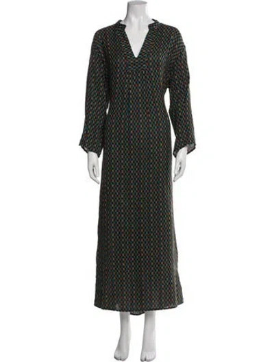 Pre-owned Ace & Jig Printed Long Dress In Multi