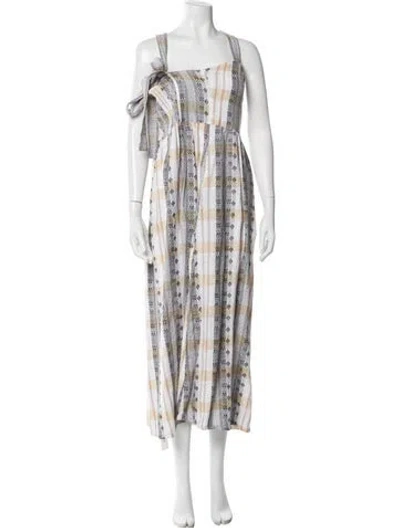 Pre-owned Ace & Jig Printed Long Dress In Neutral