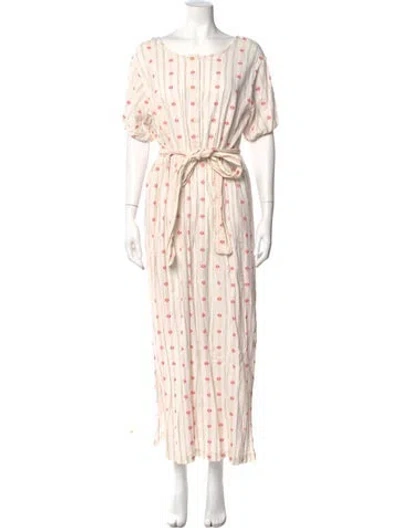 Pre-owned Ace & Jig Printed Long Dress In Neutral
