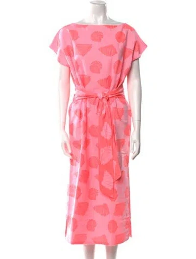 Pre-owned Ace & Jig Printed Long Dress In Pink