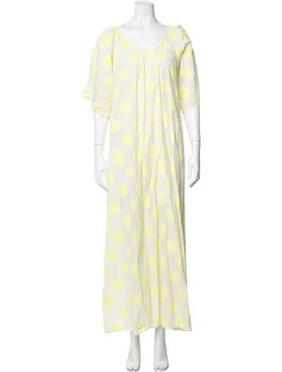Pre-owned Ace & Jig Printed Long Dress In Yellow