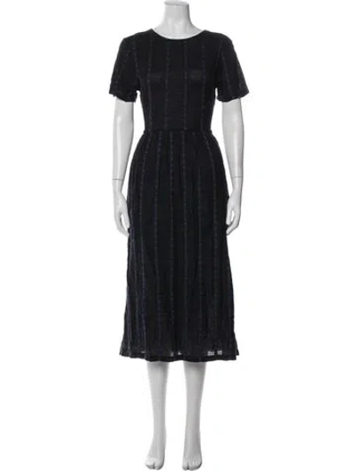 Pre-owned Ace & Jig Printed Midi Length Dress In Blue