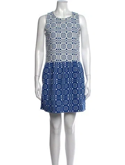 Pre-owned Ace & Jig Printed Midi Length Dress In Blue