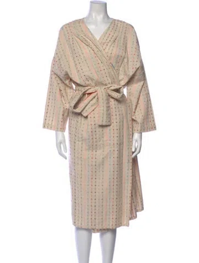 Pre-owned Ace & Jig Printed Midi Length Dress In Neutral