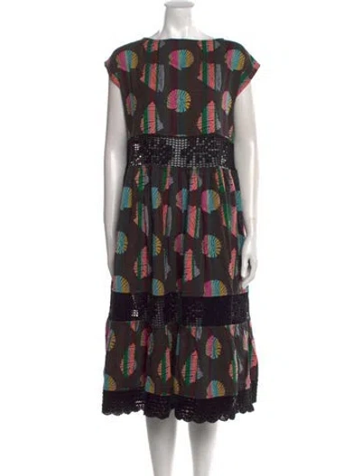 Pre-owned Ace & Jig Printed Midi Length Dress W/ Tags In Multi
